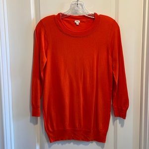 J Crew orange sweater size S